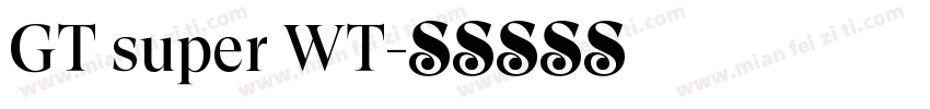 GT super WT字体转换